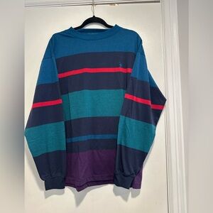 NWOT Vintage 90s Knights of the Round Table ColorBlock Longsleeve Striped Top.